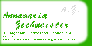 annamaria zechmeister business card